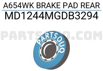 INTIMA MD1244MGDB3294 A654WK BRAKE PAD REAR