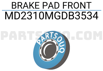 INTIMA MD2310MGDB3534 BRAKE PAD FRONT