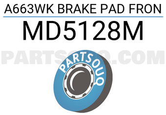 INTIMA MD5128M A663WK BRAKE PAD FRON