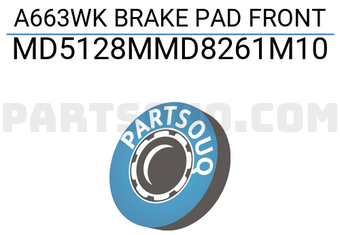 INTIMA MD5128MMD8261M10 A663WK BRAKE PAD FRONT