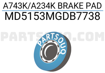 INTIMA MD5153MGDB7738 A743K/A234K BRAKE PAD