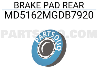 INTIMA MD5162MGDB7920 BRAKE PAD REAR