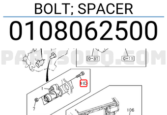 Isuzu 0108062500 BOLT; SPACER