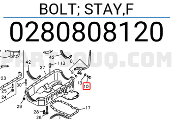 Isuzu 0280808120 BOLT; STAY,F