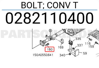 Isuzu 0282110400 BOLT; CONV T