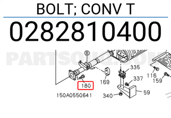 Isuzu 0282810400 BOLT; CONV T