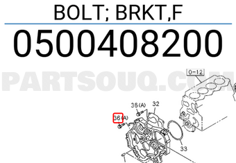 Isuzu 0500408200 BOLT; BRKT,F