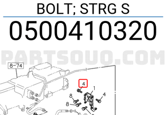 Isuzu 0500410320 BOLT; STRG S