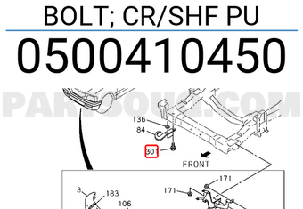 Isuzu 0500410450 BOLT; CR/SHF PU
