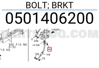 Isuzu 0501406200 BOLT; BRKT