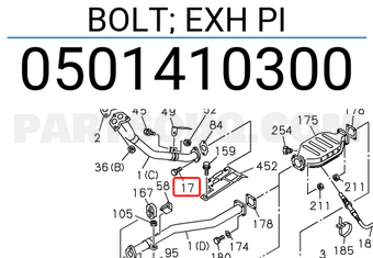Isuzu 0501410300 BOLT; EXH PI