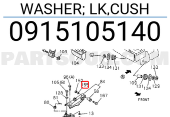 Isuzu 0915105140 WASHER; LK,CUSH