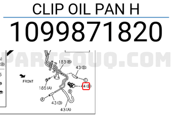 Isuzu 1099871820 CLIP OIL PAN H
