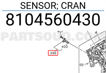 Isuzu 8104560430 SENSOR; CRAN