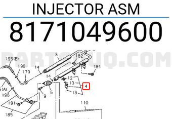 Isuzu 8171049600 INJECTOR ASM