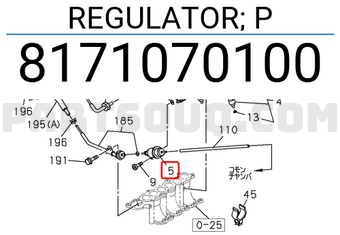 Isuzu 8171070100 REGULATOR; P