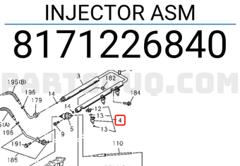 Isuzu 8171226840 INJECTOR ASM