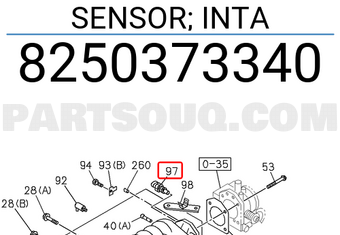 Isuzu 8250373340 SENSOR; INTA