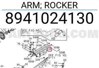 Isuzu 8941024130 ARM; ROCKER