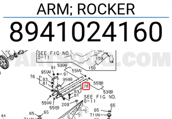 Isuzu 8941024160 ARM; ROCKER