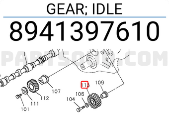 Isuzu 8941397610 GEAR; IDLE
