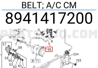 Isuzu 8941417200 BELT; A/C CM
