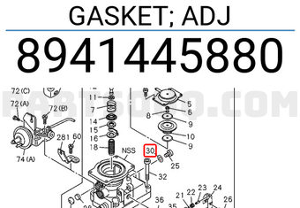 Isuzu 8941445880 GASKET; ADJ