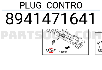 Isuzu 8941471641 PLUG; CONTRO