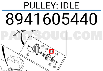 Isuzu 8941605440 PULLEY; IDLE