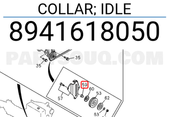 Isuzu 8941618050 COLLAR; IDLE