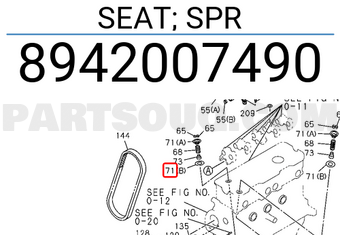 Isuzu 8942007490 SEAT; SPR