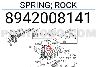 Isuzu 8942008141 SPRING; ROCK