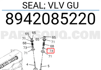 Isuzu 8942085220 SEAL; VLV GU