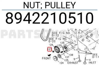 Isuzu 8942210510 NUT; PULLEY
