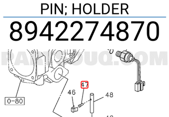 Isuzu 8942274870 PIN; HOLDER