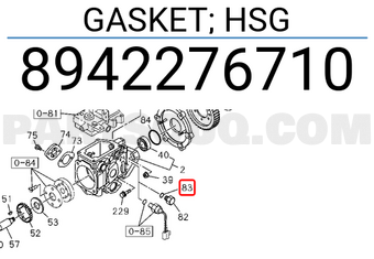 Isuzu 8942276710 GASKET; HSG