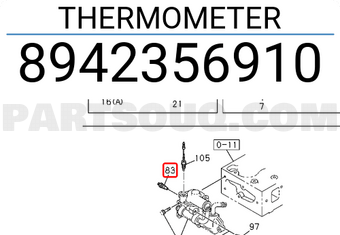 Isuzu 8942356910 THERMOMETER