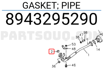 Isuzu 8943295290 GASKET; PIPE