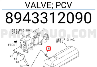 Isuzu 8943312090 VALVE; PCV