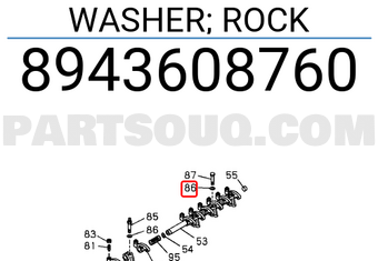 Isuzu 8943608760 WASHER; ROCK