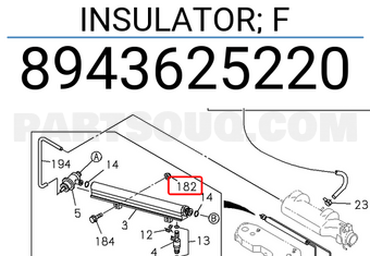 Isuzu 8943625220 INSULATOR; F