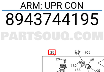 Isuzu 8943744195 ARM; UPR CON