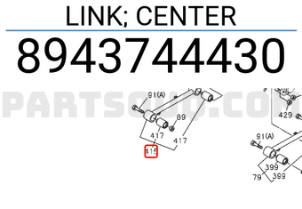 Isuzu 8943744430 LINK; CENTER