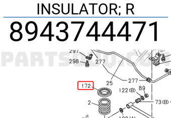 Isuzu 8943744471 INSULATOR; R
