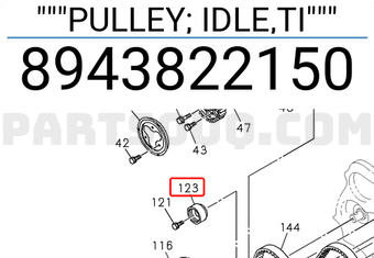 Isuzu 8943822150 """PULLEY; IDLE,TI"""