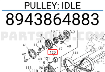 Isuzu 8943864883 PULLEY; IDLE