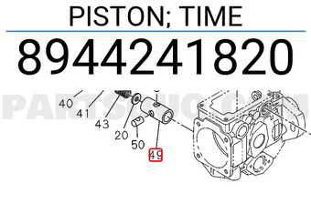 Isuzu 8944241820 PISTON; TIME