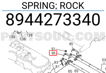 Isuzu 8944273340 SPRING; ROCK