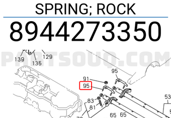 Isuzu 8944273350 SPRING; ROCK