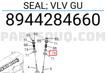 Isuzu 8944284660 SEAL; VLV GU